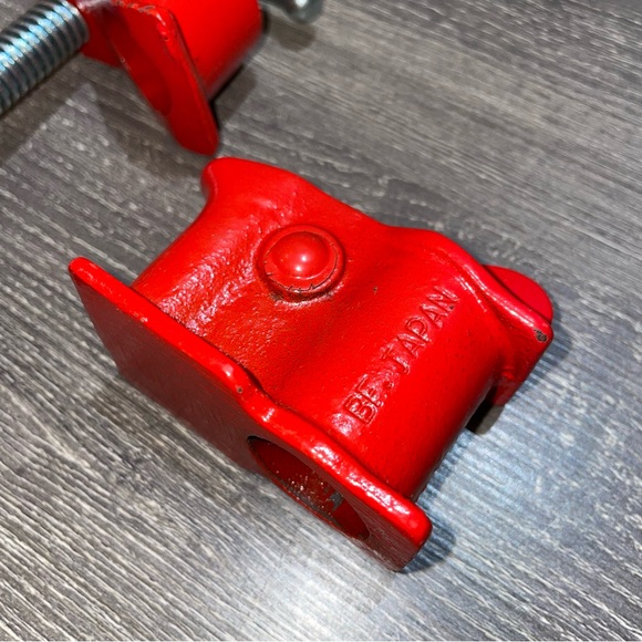 VINTAGE SEARS CRAFTSMAN 1 Set Of Gluing Clamps 1/2” Threaded Pipe In Box - Picture 4 of 6